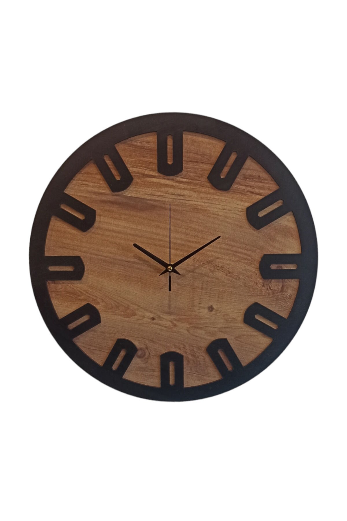 DEKORATİF AHŞAP DUVAR SAATİ