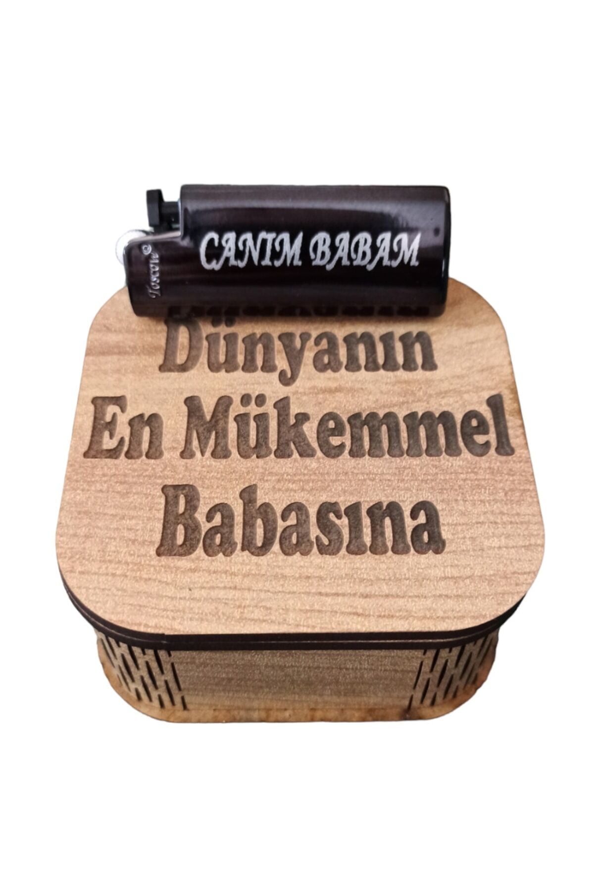 Babalar Gününe Özel Canım Babam Yazılı Metal Çakmak