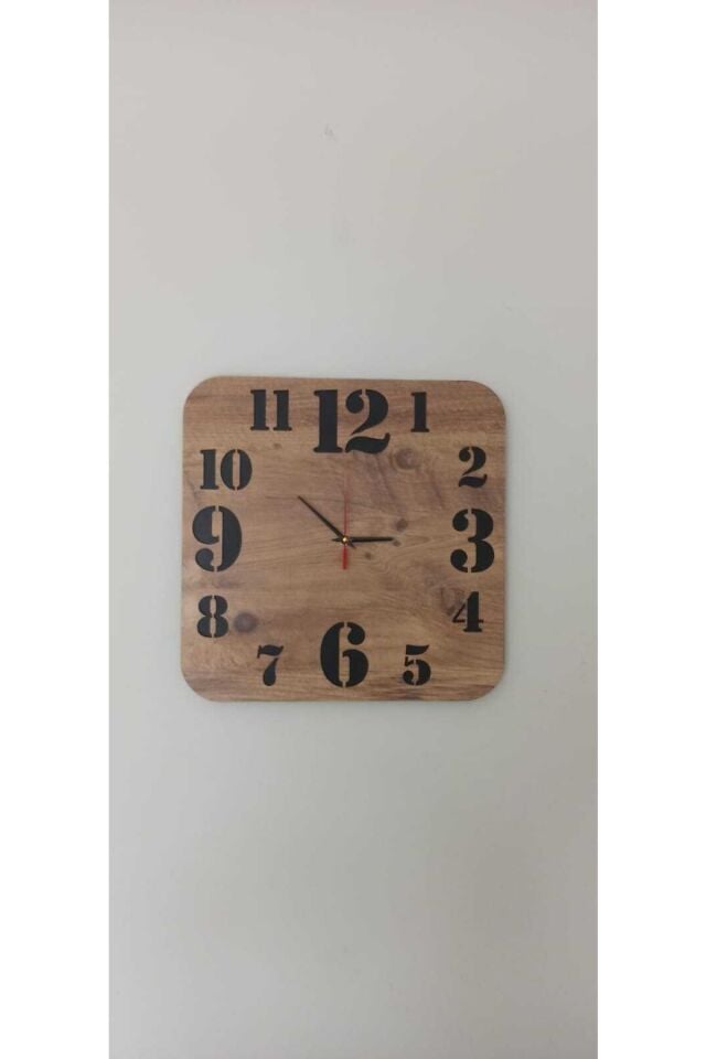 Dekoratif Kare Duvar Saati