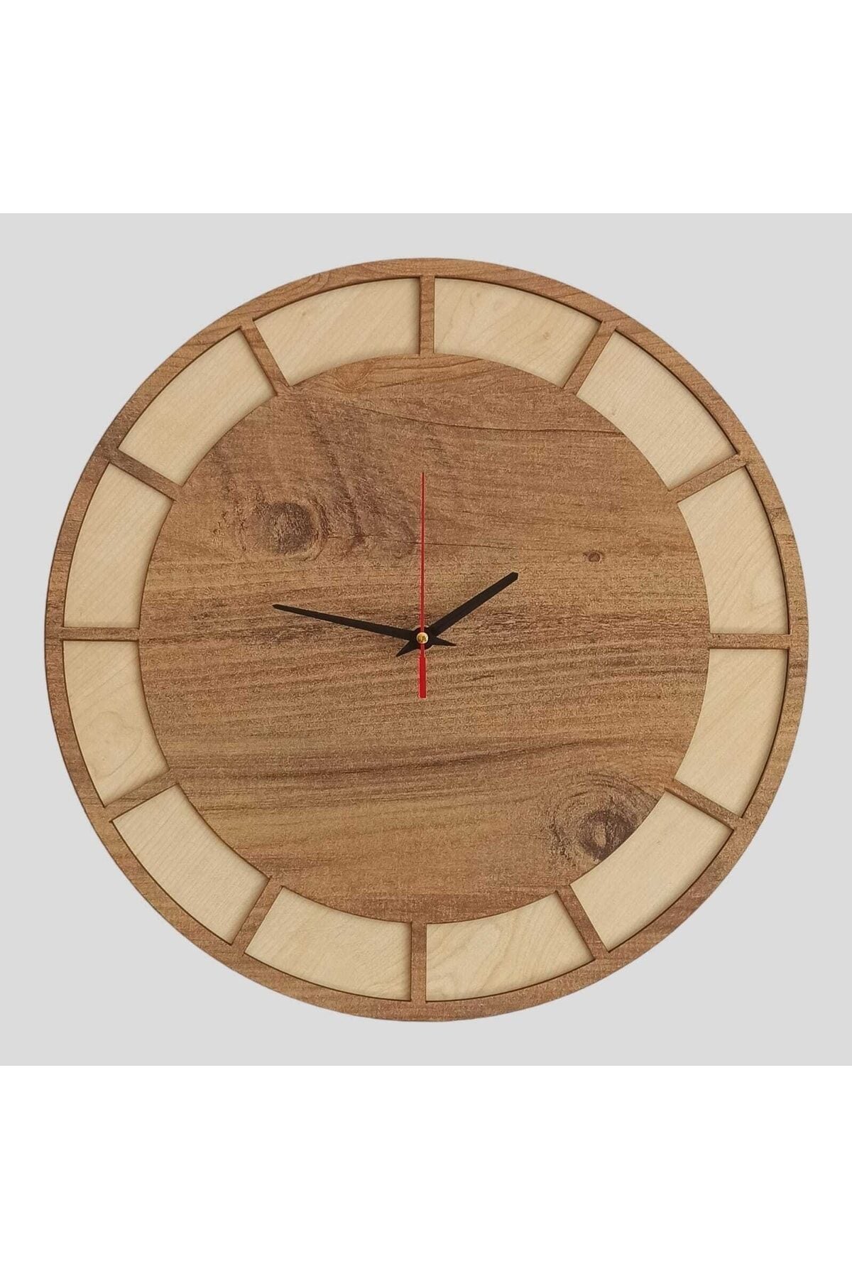 Dekoratif Çift Renkli Duvar Saati