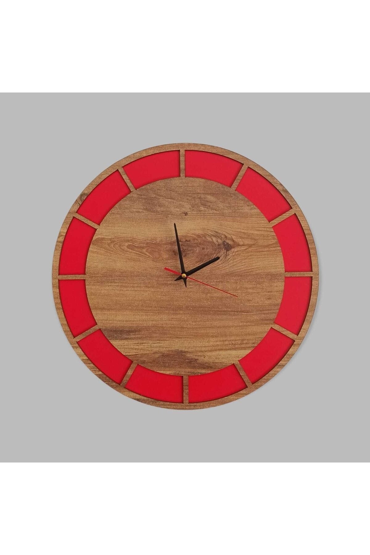 Dekoratif Çift Renkli Duvar Saati